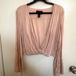 H&M Long Sleeve Wrap Top